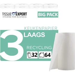 Tissue Expert Küchenrollen SET-8-3213400 Recycling 3-lagig, Haushaltspapier