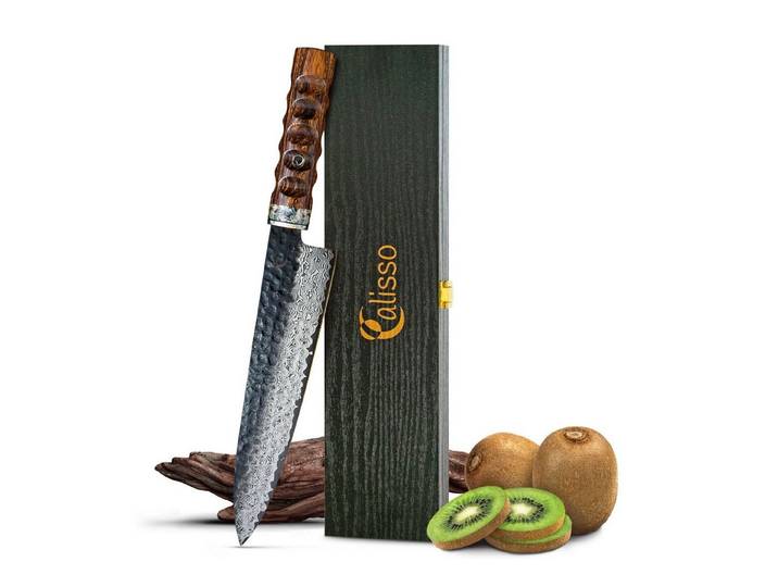 Calisso Kochmesser Aristocratic Line Chefmesser, Damastmesser, inkl. hochwertiger Box und Echtheitszertifikat