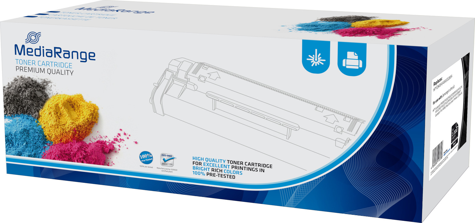 MediaRange Toner HP CB435A 436A CE285A compatibel zwart