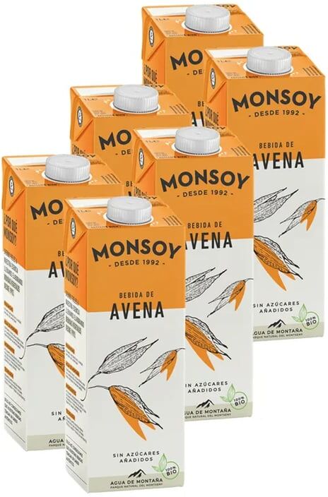 Monsoy Bebida De Aveia Bio 6 Unds 1 L