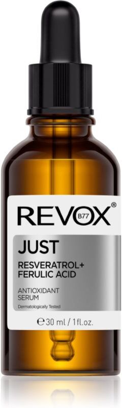 Revox B77 JUST Resveratrol + Ferulic Acid Antioxidationsserum für Gesicht und Hals 30 ml