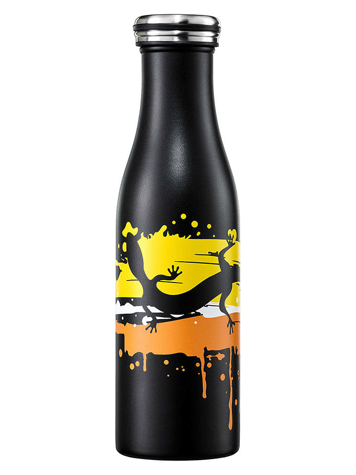 Lurch Isolierflasche in Schwarz/ Gelb/ Orange - 500 ml - onesize