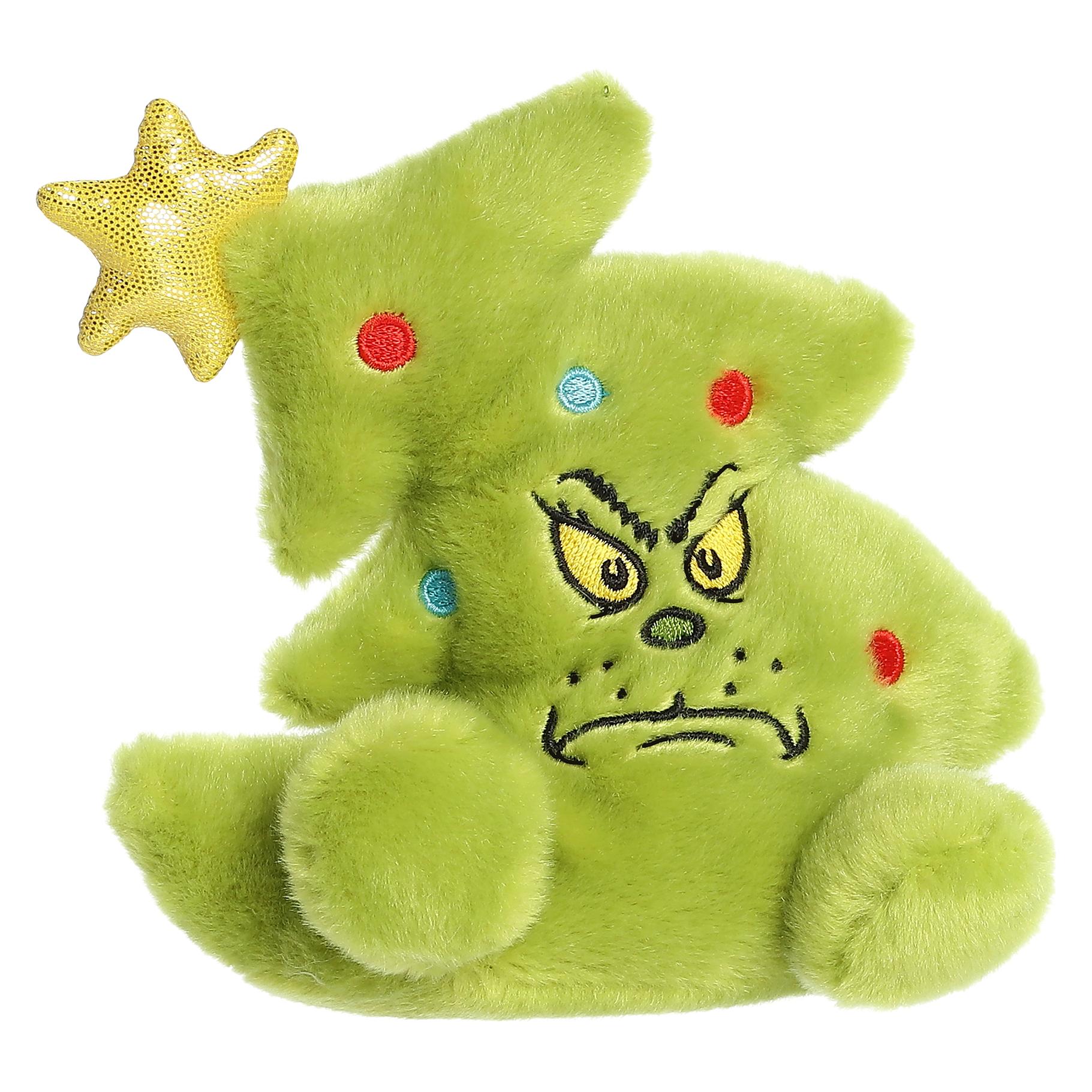 Generic Grinch - Plush Toy Grinch in the Shape of a Christmas Tree 13 cm from Palm Pals Collection (8 cm) (15297)