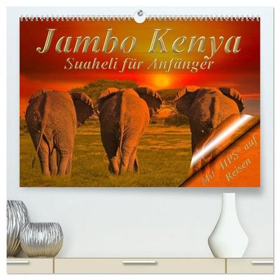 Jambo Kenya (hochwertiger Premium Wandkalender 2026 DIN A2 quer), Kunstdruck in Hochglanz