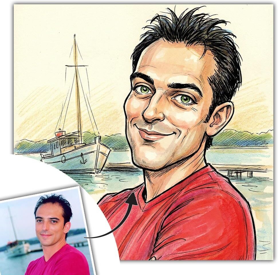Ocadeau Portrait personnalisé caricature