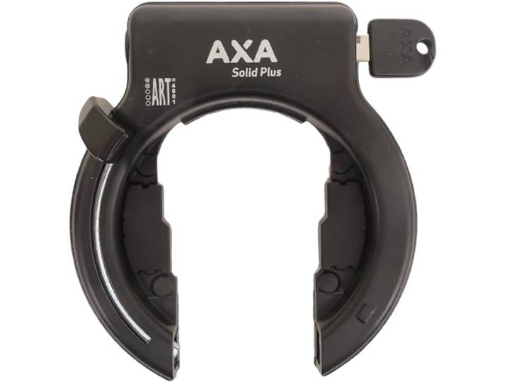 Ringslot Axa Solid Plus met afdekkapjes - zwart (werkplaatsverpakking)