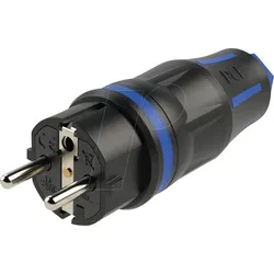 TAUR2 05721-SB - Schutzkontaktstecker TopTaurus2, Typ EF - CEE 7/7, schwarz/blau