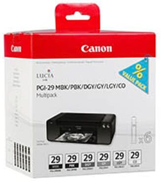 Canon PGI-29 Multipack MBK/PBK/DGY/GY/LGY/CO