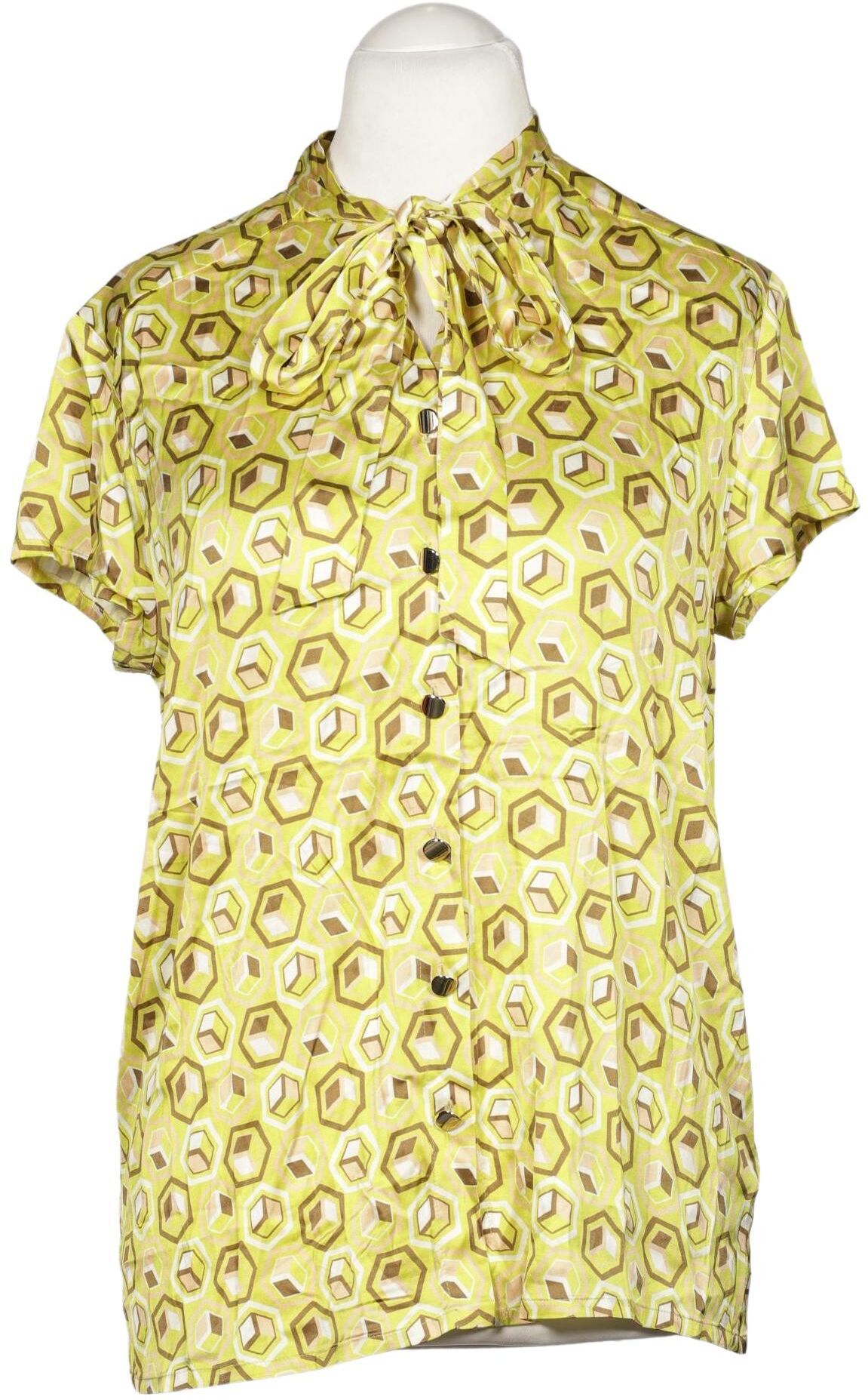 SEM PER LEI Damen Bluse, Gelb, Gr. EU 40, Viskose / Elasthan - Second Hand