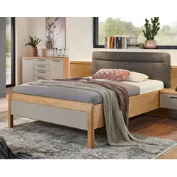 C.DISSELKAMP Bett Comfort-V 120 x 200 cm Holzoptik Braun Wildeiche