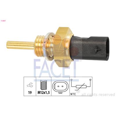 FACET Sensor, Kühlmitteltemperatur 7.3407 für JEEP