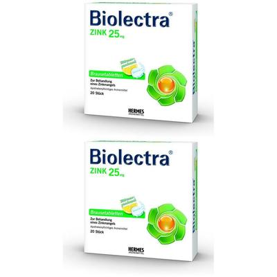 Biolectra Zink Brausetabletten 2x 2x20 St