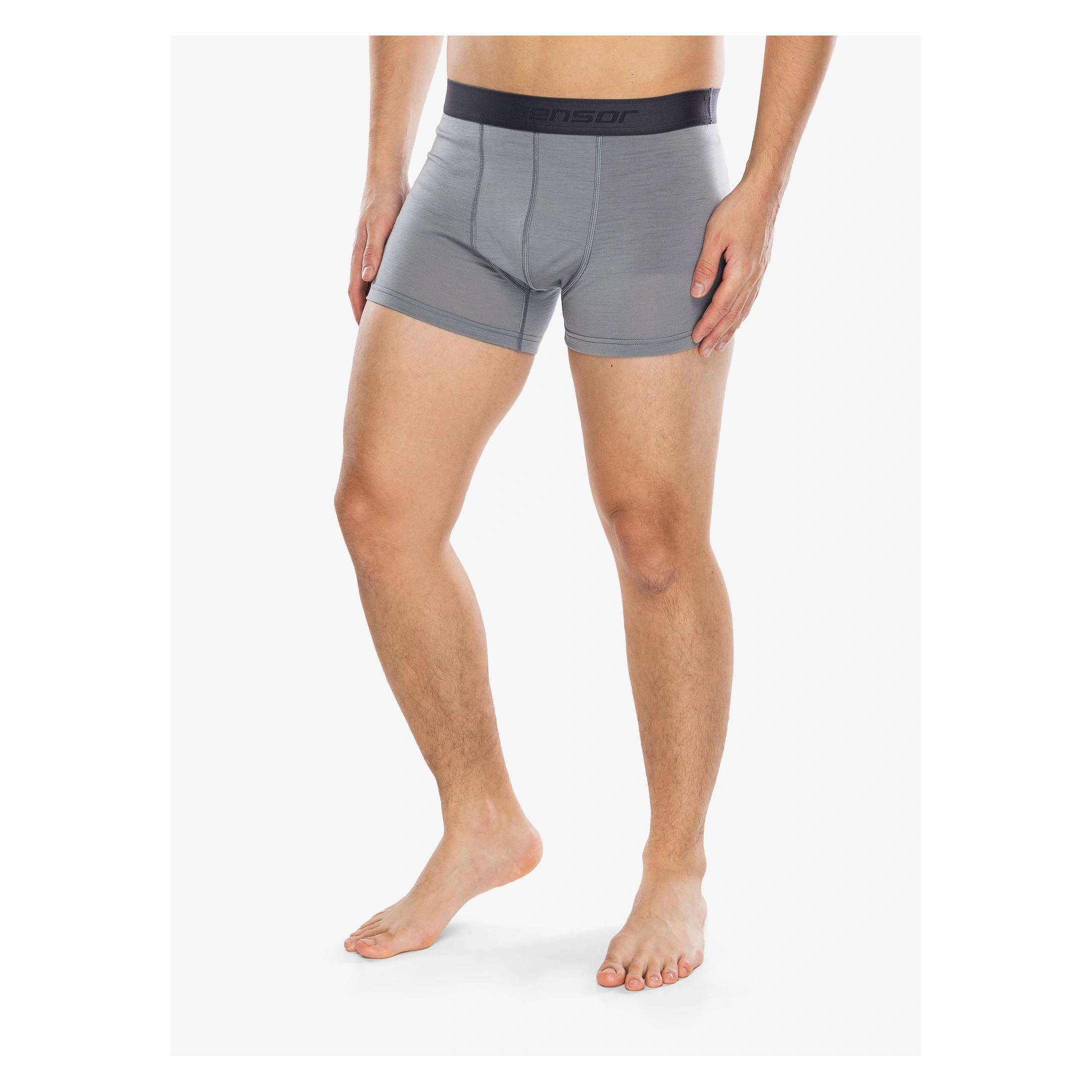 Bokserki termoaktywne Sensor Merino Active Boxers - grey/grey rozmiar: xxl (XXL) (674081)