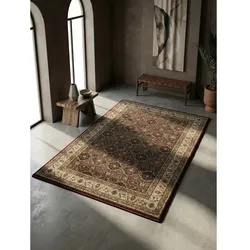 Kurzflorteppich GEISLER, orientalisch, aus Polypropylen, Rot, 120 x 170 cm