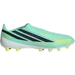 adidas F50 Hyperfast League Laceless AG Fußballschuhe pulse mint/night navy/solar lemon 46
