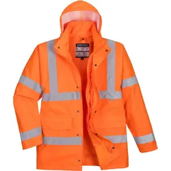 Warnschutz Regenjacke 4in1 "S468" Traffic - 4XL - Orange