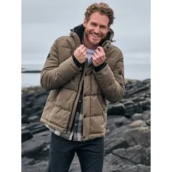 engbers Herren Wasserfeste Steppjacke Braun regular uni - 50