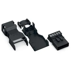 Wago 890-115 Stecker,mit Zugentlastungsgehäuse,5-polig,schwarz 890115  - 50 Stück