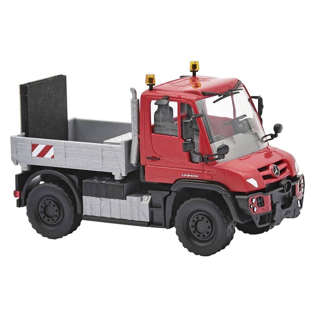 Busch 50937 H0 LKW Modell Mercedes Benz Unimog U430, Schwertransportbegleitung (50937)