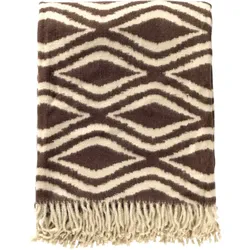 Hoii Plaid 'Amorella' 150 x 200 cm Chocolate Martini - Braun