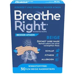 Besser Atmen Breathe Right Nasenpflaster Beige Normal 30 St Pflaster