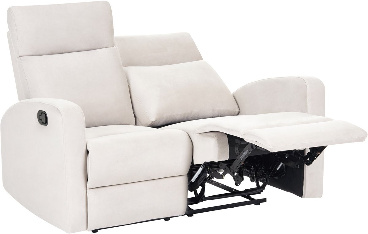 Beliani Relaxfauteuil handmatig - Taupe - Fluweel