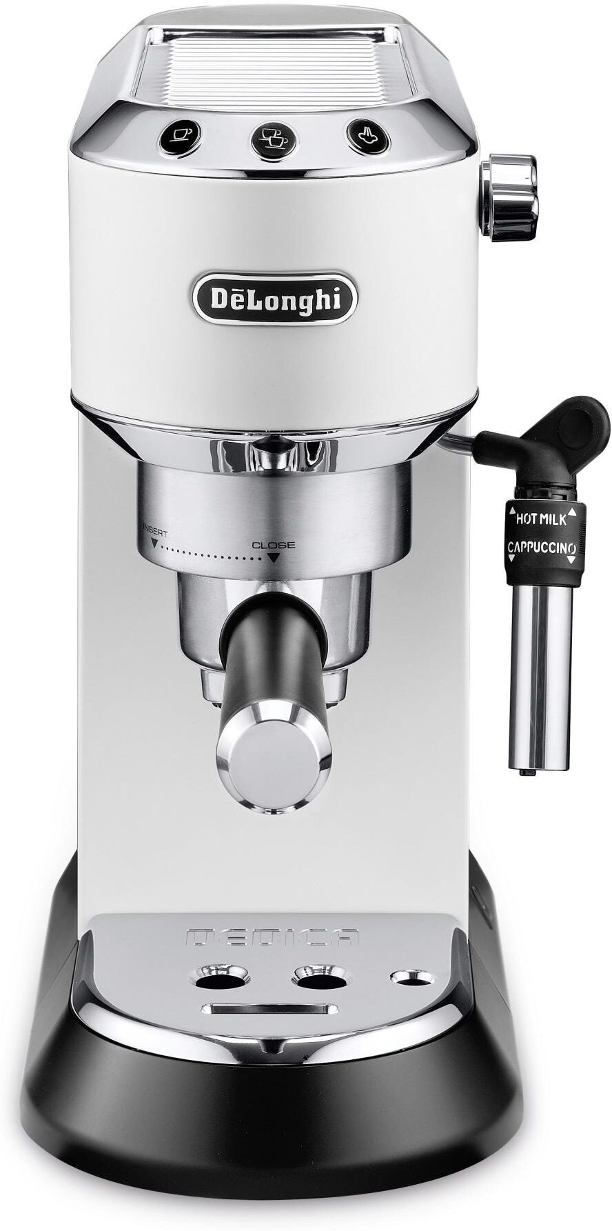 DeLonghi Siebträgermaschine "Dedica EC 685.W", Energieeffizienz: A, weiss (weiß), B:14,9cm H:30,5cm T:33cm, Kaffeemaschinen, Siebträgermaschine weiß Einheitsgröße