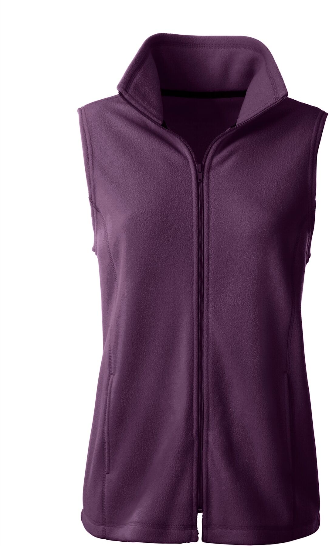 Fleeceweste CLASSIC BASICS, Damen, Gr. 52, lila (traube), 100% Polyester, unifarben, Westen Fleeceweste traube 52