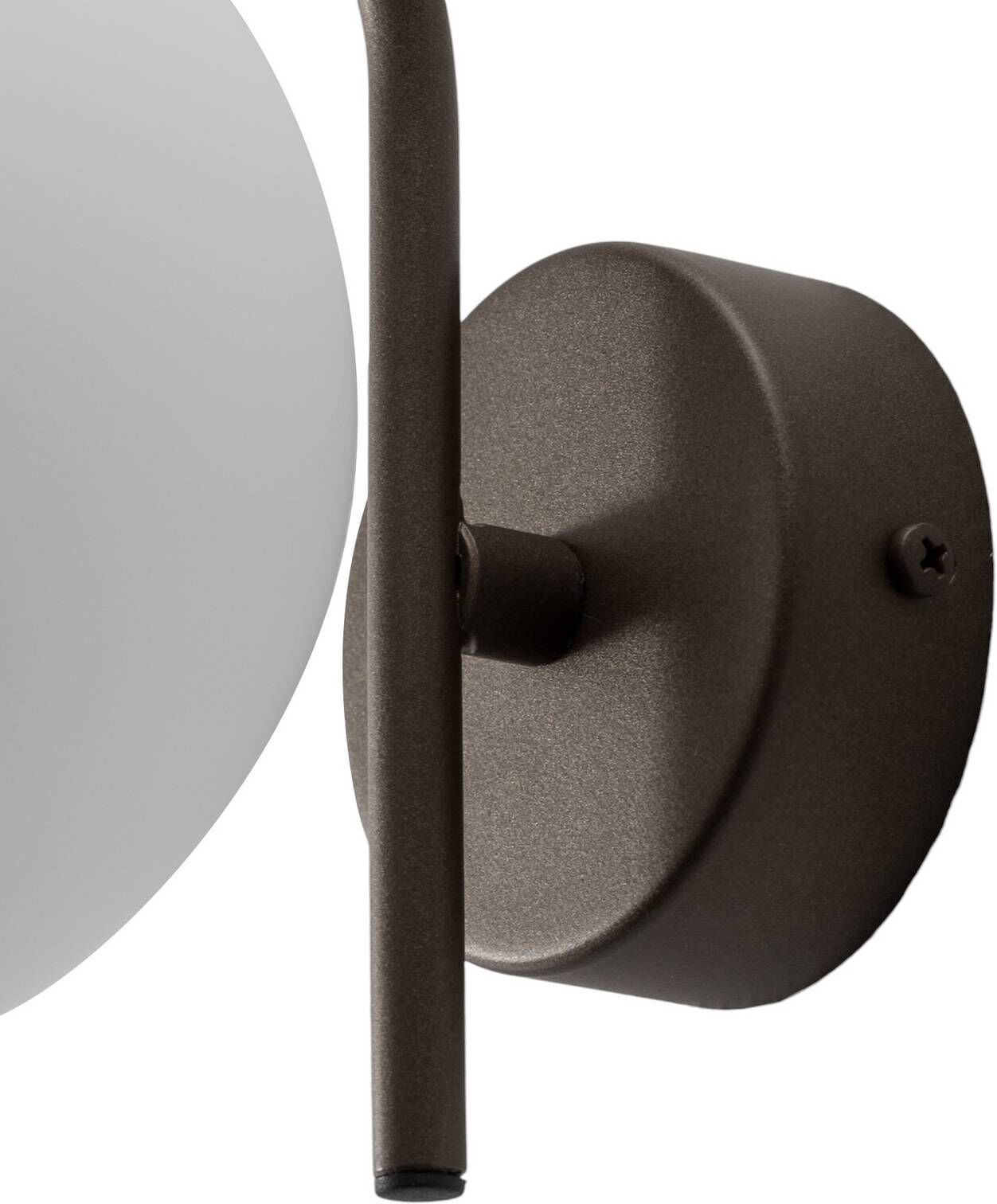 Wandlampe Aurora Domiluce, dimmbar, braun / rost, für Wohn- / Esszimmer, Glas, Wandleuchte, Wandlampe Innen