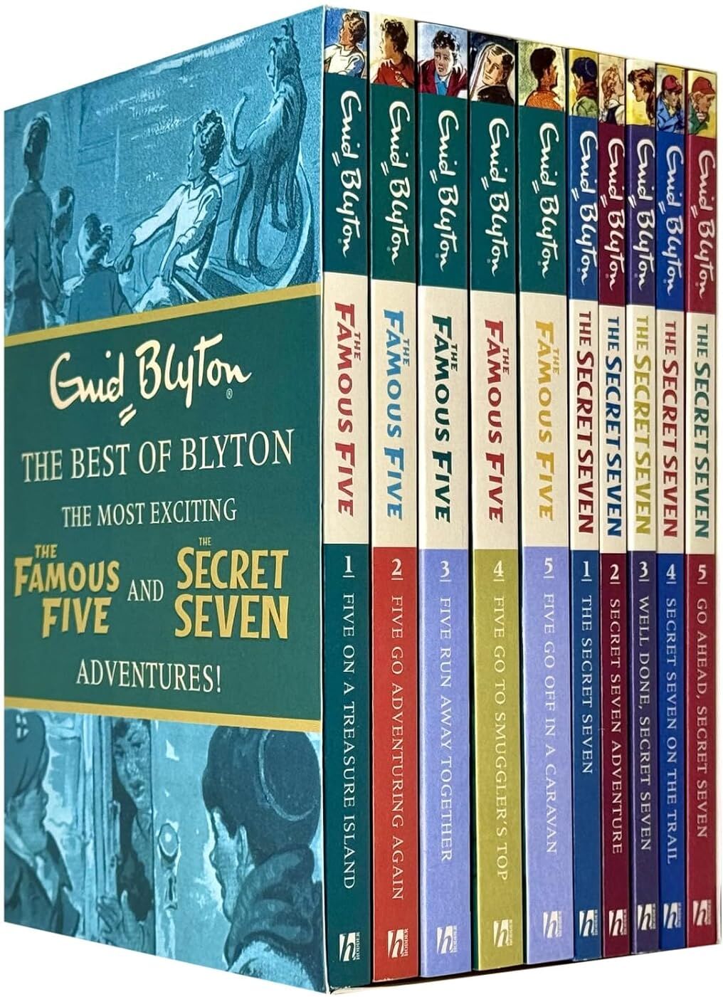 Hodder Children's Books Enid Blyton Famous Five & Secret Seven 10 Books Collection Set by Enid Blyton - Paperback - Ages 9-12 - Classic Adventure & Mystery Stories