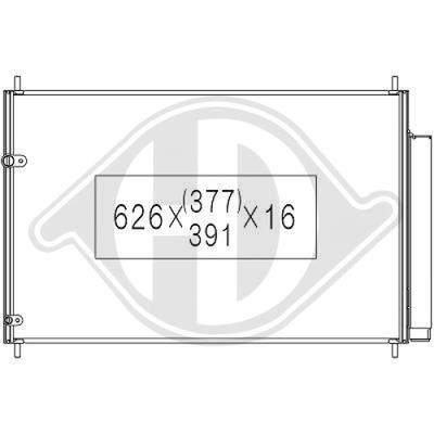 DIEDERICHS Kondensator, Klimaanlage dcc1816 für TOYOTA
