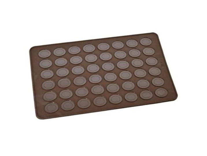 ORION Matte Backmatte Silikonform für 48 Macarons, Baiser Makronenplatte