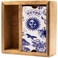 Two Section Tarot Box with Card Holder