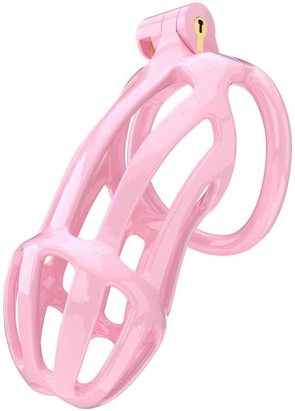 Rimba Cage de Chasteté à Pénis - L - Pink - PC02