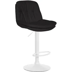 Barhocker Laurel Stoff weiß