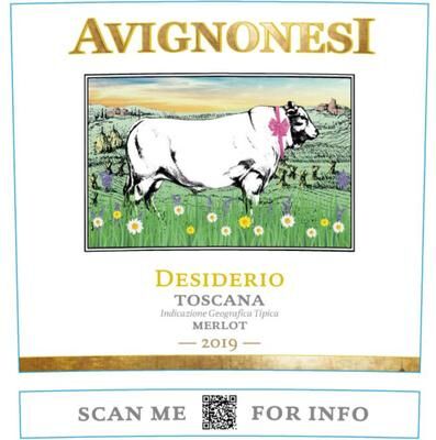 """Avignonesi Desiderio Merlot 2019 Red Wine - Italy"""