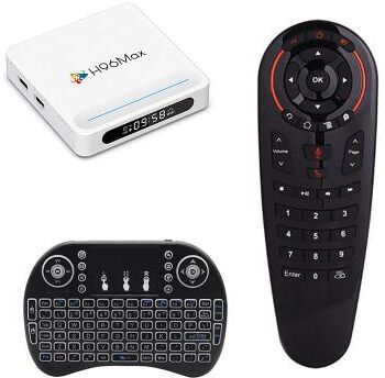 LightInthebox H96 Max Android TV Box 4128G, 8K Ultra HD Smart Streaming Media Player with Google Assistant Voice Remote, Support Netflix, YouTube, Prime Video, Google Play Store, Dual WiFi 2.4G/5G Bluetooth TV Box