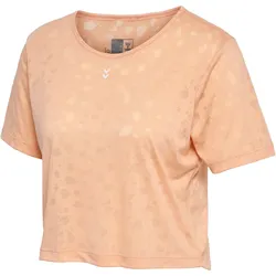 hummel hmlMT IRIS Burnout Crop T-Shirt Damen 3037 - almost apricot XL