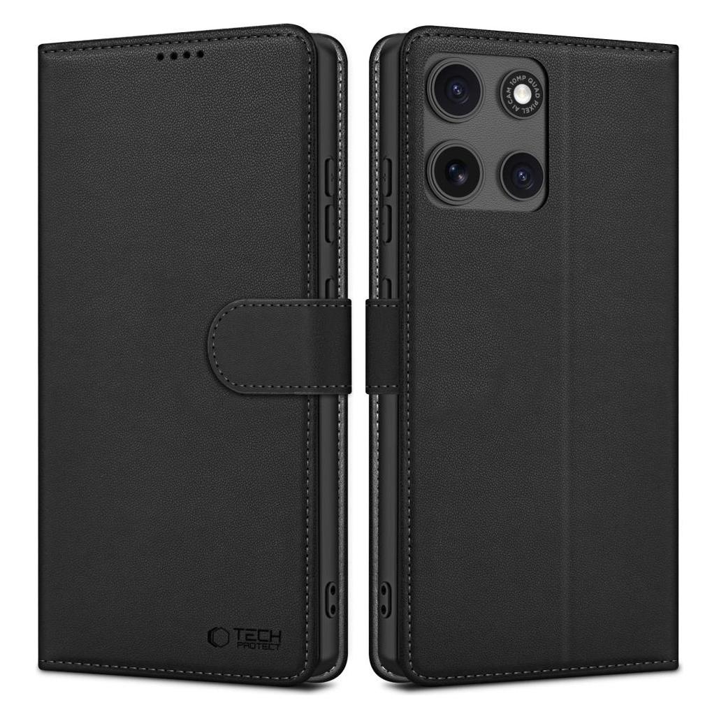 Tech-Protect Wallet Case for Motorola Moto G15 / G15 Power - Black (Motorola Moto G15) (27250-0)