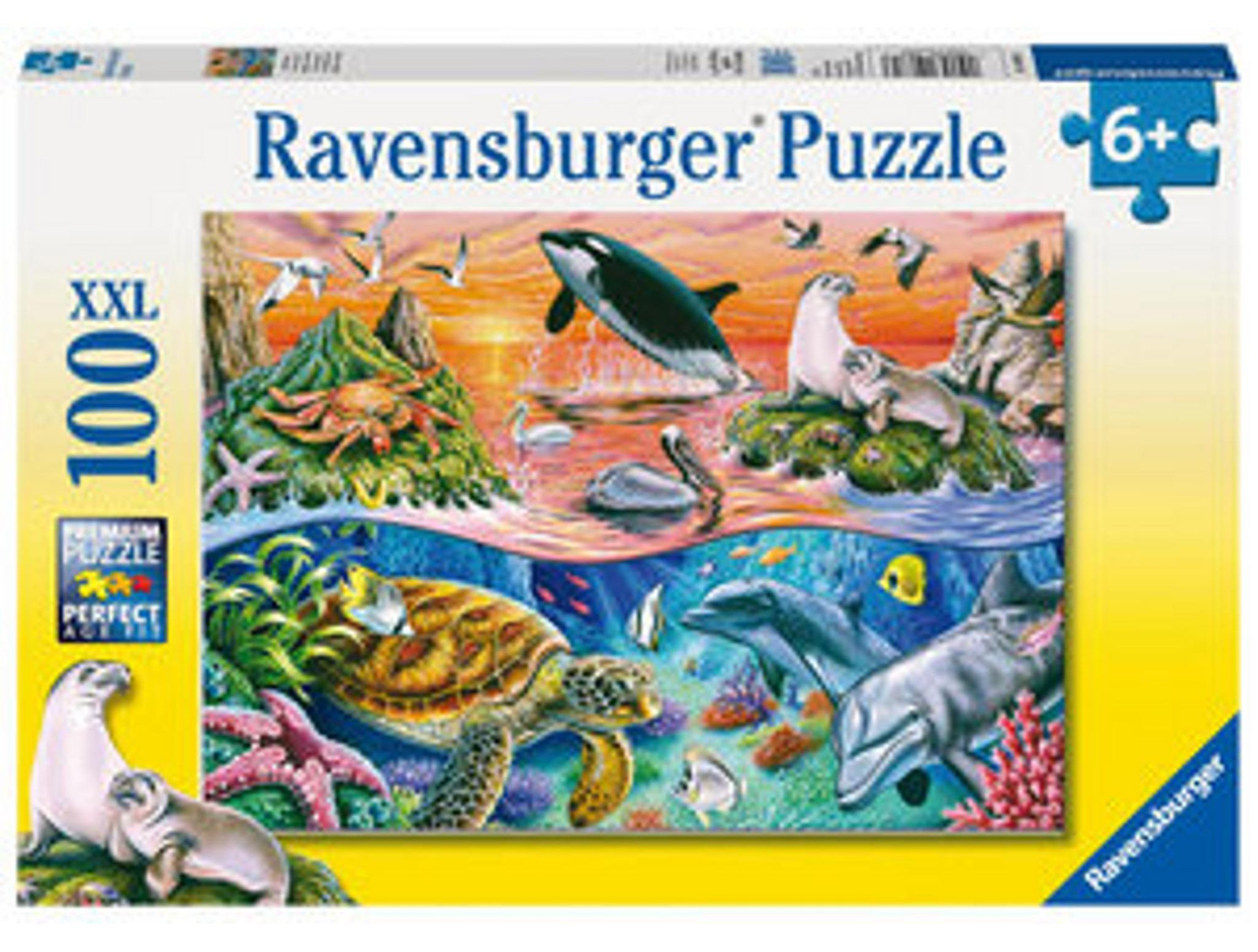 Ravensburger kinderpuzzel XXL kleurrijke oceaan 100 stukjes