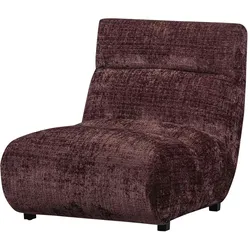 Sessel Observe aus Chenille-Stoff, Retro Chic Design, lila, gepolstert und komfortabel