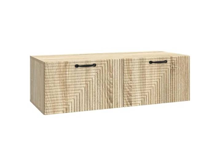 Makastle Wandmontierter TV Schrank Sonoma-Eiche 98x41x30 cm
