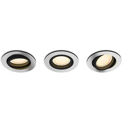 Philips Hue, Einbauleuchte, White Ambiance Milliskin (GU10, Kunststoff)