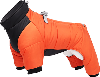 Inspire Essentials WarmPup Waterproof Winter Jacket For Small & Medium Dogs m orange