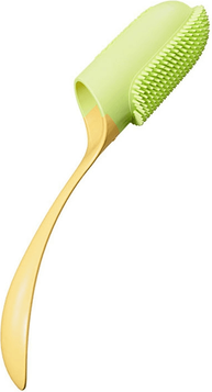 United Pet Finger Toothbrush With Handle For Dogs And Cats Dental Care yellow