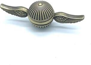 Uplifted Trends Fingertip Spinning Gyroscope Fidget Spinner Metal Orb Stress Relief Toy For Adults & Kids bronze