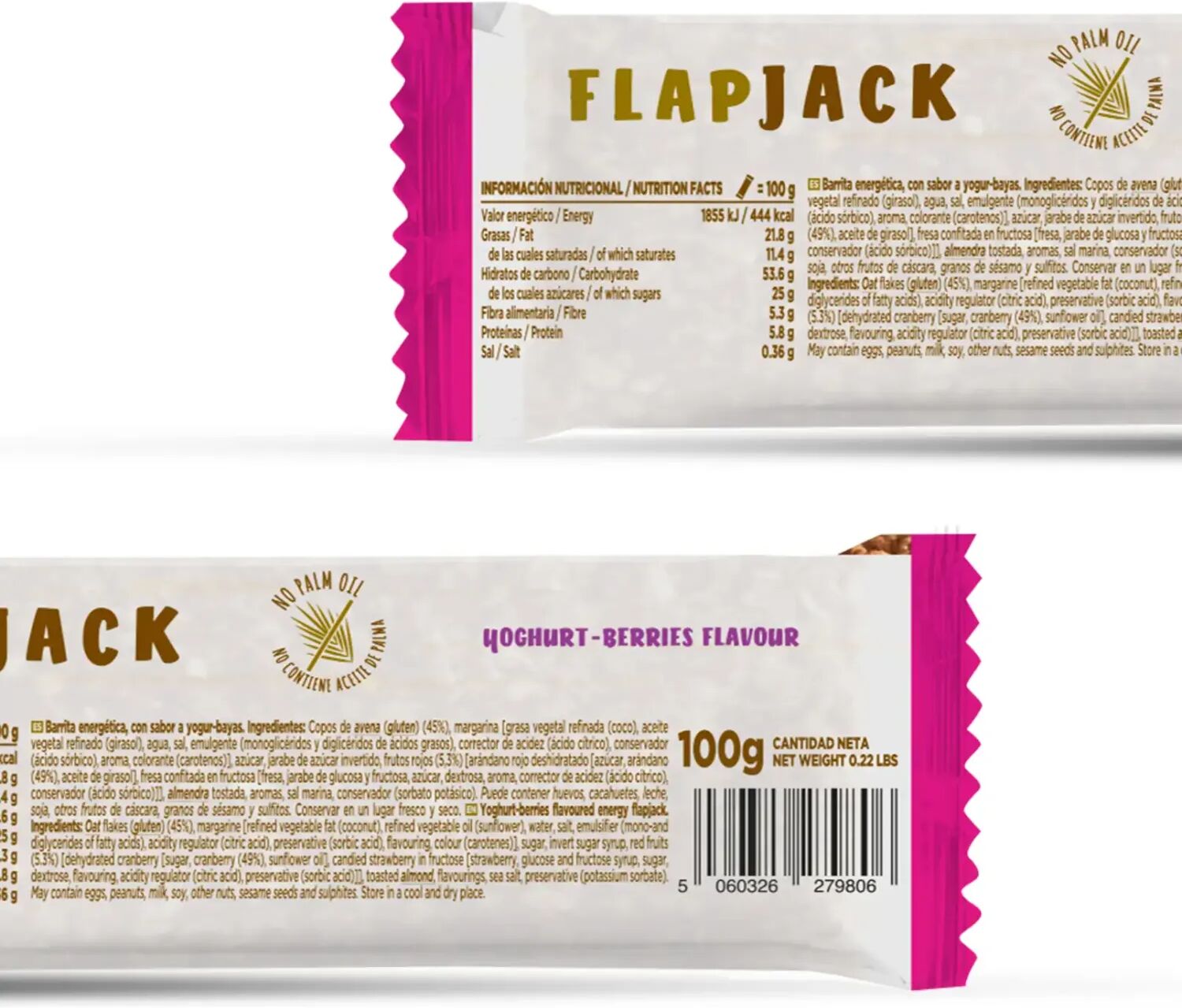 HSN Energy bar flapjack 100g yogur-bayas - Barritas energéticas - Barritas - 1  Servicios