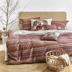 Irisette Flausch-Cotton Bettwäsche Zobel 8556 rot 135x200 cm + 80x80 cm