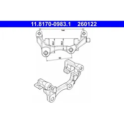 Halter Bremssattel ATE 11.8170-0983.1 für Renault Latitude