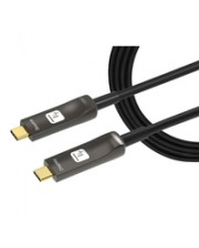 Techly Aktiv USB-C AOC Glasfaserkabel 4k 10m Kabel Digital/Daten Digital/Display/Video 10 m Kupferdraht Glasfaser LWL (ICOC-U3C-HY-010)